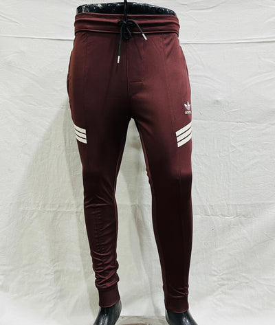 Wine Maroon Dry Fit Trousers